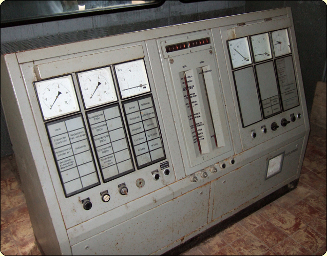 Anzeigepult Wiemannsbucht